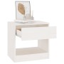 Nachttisch aus massivem Kiefernholz weiß 40x31x40 cm von vidaXL, Nachttische - Ref: Foro24-808065, Preis: 40,46 €, Rabatt: %