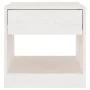 Nachttisch aus massivem Kiefernholz weiß 40x31x40 cm von vidaXL, Nachttische - Ref: Foro24-808065, Preis: 42,41 €, Rabatt: %