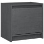 Nachttische 2 Stück massives graues Kiefernholz 40x30,5x40 cm von vidaXL, Nachttische - Ref: Foro24-808118, Preis: 62,02 €, R...
