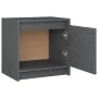 Bedside tables 2 pcs solid gray pine wood 40x30.5x40 cm by vidaXL, Nightstands - Ref: Foro24-808118, Price: 61,19 €, Discount: %
