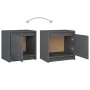 Bedside tables 2 pcs solid gray pine wood 40x30.5x40 cm by vidaXL, Nightstands - Ref: Foro24-808118, Price: 61,19 €, Discount: %