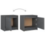 Nachttische 2 Stück massives graues Kiefernholz 40x30,5x40 cm von vidaXL, Nachttische - Ref: Foro24-808118, Preis: 62,02 €, R...