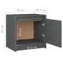Mesitas de noche 2 uds madera maciza pino gris 40x30,5x40 cm de vidaXL, Mesitas de noche - Ref: Foro24-808118, Precio: 61,19 ...