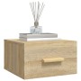Wall bedside tables 2 pcs Sonoma oak color 35x35x20 cm by vidaXL, Nightstands - Ref: Foro24-812841, Price: 40,40 €, Discount: %