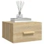 Wall bedside tables 2 pcs Sonoma oak color 35x35x20 cm by vidaXL, Nightstands - Ref: Foro24-812841, Price: 40,27 €, Discount: %