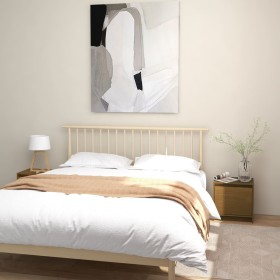 Mesitas de noche 2 uds madera de pino marrón miel 40x30,5x40 cm by vidaXL, Nightstands - Ref: Foro24-808120, Price: 41,01 €, ...
