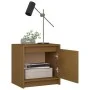Mesitas de noche 2 uds madera de pino marrón miel 40x30,5x40 cm by vidaXL, Nightstands - Ref: Foro24-808120, Price: 41,01 €, ...