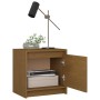 Mesitas de noche 2 uds madera de pino marrón miel 40x30,5x40 cm by vidaXL, Nightstands - Ref: Foro24-808120, Price: 41,01 €, ...