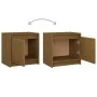 Mesitas de noche 2 uds madera de pino marrón miel 40x30,5x40 cm by vidaXL, Nightstands - Ref: Foro24-808120, Price: 41,01 €, ...