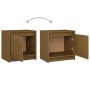 Mesitas de noche 2 uds madera de pino marrón miel 40x30,5x40 cm by vidaXL, Nightstands - Ref: Foro24-808120, Price: 41,01 €, ...