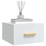 Wand-Nachttische 2 Stück glänzend weiß 35x35x20 cm von vidaXL, Nachttische - Ref: Foro24-812847, Preis: 45,75 €, Rabatt: %