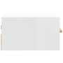 Wand-Nachttische 2 Stück glänzend weiß 35x35x20 cm von vidaXL, Nachttische - Ref: Foro24-812847, Preis: 45,75 €, Rabatt: %