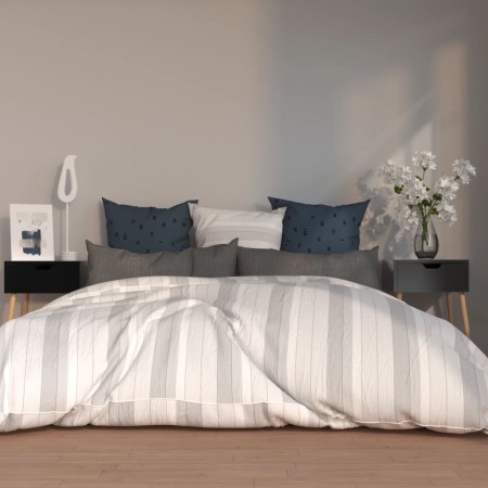 Nachttische 2 Stk. Holzwerkstoff schwarz glänzend 40x40x56 cm von vidaXL, Nachttische - Ref: Foro24-326810, Preis: 71,69 €, R...