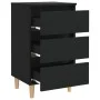 Bedside table with solid black wood legs 40x35x69 cm by vidaXL, Nightstands - Ref: Foro24-805889, Price: 51,56 €, Discount: %