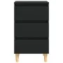 Bedside table with solid black wood legs 40x35x69 cm by vidaXL, Nightstands - Ref: Foro24-805889, Price: 51,56 €, Discount: %