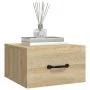 Wall-mounted bedside tables 2 units Sonoma oak color 35x35x20 cm by vidaXL, Nightstands - Ref: Foro24-812859, Price: 45,25 €,...