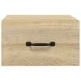 Wall-mounted bedside tables 2 units Sonoma oak color 35x35x20 cm by vidaXL, Nightstands - Ref: Foro24-812859, Price: 45,25 €,...