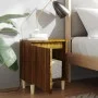 2 Nachttische mit eichenbraunen Holzbeinen 40x30x50cm von vidaXL, Nachttische - Ref: Foro24-813115, Preis: 39,89 €, Rabatt: %