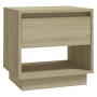 Bedside table made of oak plywood in Sonoma finish, measuring 45x34x44 cm. by vidaXL, Nightstands - Ref: Foro24-809518, Price...