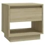 Bedside table made of oak plywood in Sonoma finish, measuring 45x34x44 cm. by vidaXL, Nightstands - Ref: Foro24-809518, Price...