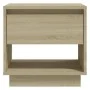 Bedside table made of oak plywood in Sonoma finish, measuring 45x34x44 cm. by vidaXL, Nightstands - Ref: Foro24-809518, Price...