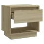 Bedside table made of oak plywood in Sonoma finish, measuring 45x34x44 cm. by vidaXL, Nightstands - Ref: Foro24-809518, Price...