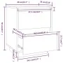 Bedside tables 2 pcs solid white pine wood 40x35x50 cm by vidaXL, Nightstands - Ref: Foro24-813318, Price: 113,78 €, Discount: %