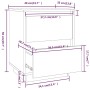 Nachttische 2 Stück aus massivem weißem Kiefernholz 40x35x50 cm von vidaXL, Nachttische - Ref: Foro24-813318, Preis: 115,29 €...