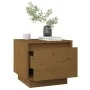 Mesitas de noche 2 uds madera de pino marrón miel 35x34x32 cm de vidaXL, Mesitas de noche - Ref: Foro24-813402, Precio: 53,02...