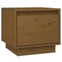 Mesitas de noche 2 uds madera de pino marrón miel 35x34x32 cm de vidaXL, Mesitas de noche - Ref: Foro24-813402, Precio: 53,02...