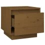 Mesitas de noche 2 uds madera de pino marrón miel 35x34x32 cm de vidaXL, Mesitas de noche - Ref: Foro24-813402, Precio: 53,02...