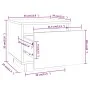 Mesitas de noche 2 uds madera de pino marrón miel 35x34x32 cm de vidaXL, Mesitas de noche - Ref: Foro24-813402, Precio: 53,02...