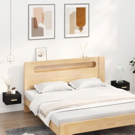 Mesitas de noche de pared 2 uds negro 35x35x20 cm de vidaXL, Mesitas de noche - Ref: Foro24-812837, Precio: 43,56 €, Descuent...