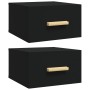 Wand-Nachttische 2 Stück schwarz 35x35x20 cm von vidaXL, Nachttische - Ref: Foro24-812837, Preis: 44,04 €, Rabatt: %