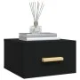 Mesitas de noche de pared 2 uds negro 35x35x20 cm de vidaXL, Mesitas de noche - Ref: Foro24-812837, Precio: 43,56 €, Descuent...