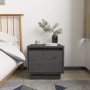 Bedside tables 2 units solid pine wood gray 35x34x32 cm by vidaXL, Nightstands - Ref: Foro24-813400, Price: 47,84 €, Discount: %