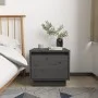 Nachttische 2 Stk. massives Kiefernholz grau 35x34x32 cm von vidaXL, Nachttische - Ref: Foro24-813400, Preis: 47,84 €, Rabatt: %