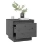 Bedside tables 2 units solid pine wood gray 35x34x32 cm by vidaXL, Nightstands - Ref: Foro24-813400, Price: 47,84 €, Discount: %