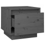 Bedside tables 2 units solid pine wood gray 35x34x32 cm by vidaXL, Nightstands - Ref: Foro24-813400, Price: 47,84 €, Discount: %