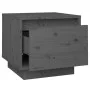 Bedside tables 2 units solid pine wood gray 35x34x32 cm by vidaXL, Nightstands - Ref: Foro24-813400, Price: 47,84 €, Discount: %