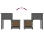 Nachttische 2 Stück graues Kiefernholz 79,5x38x65,5 cm von vidaXL, Nachttische - Ref: Foro24-814544, Preis: 113,47 €, Rabatt: %