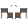 Nachttische 2 Stück graues Kiefernholz 79,5x38x65,5 cm von vidaXL, Nachttische - Ref: Foro24-814544, Preis: 113,47 €, Rabatt: %