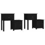 Bedside tables 2 units black pine wood 79.5x38x65.5 cm by vidaXL, Nightstands - Ref: Foro24-814548, Price: 119,34 €, Discount: %
