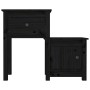 Bedside tables 2 units black pine wood 79.5x38x65.5 cm by vidaXL, Nightstands - Ref: Foro24-814548, Price: 120,47 €, Discount: %