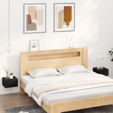 Mesitas de noche de pared 2 uds negro 35x35x20 cm de vidaXL, Mesitas de noche - Ref: Foro24-812855, Precio: 37,21 €, Descuent...