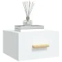 Weißer Wand-Nachttisch 35x35x20 cm von vidaXL, Nachttische - Ref: Foro24-812834, Preis: 31,90 €, Rabatt: %