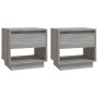 Nachttische 2 Einheiten Sonomagraues Holzwerkstoff 45x34x44 cm von vidaXL, Nachttische - Ref: Foro24-812984, Preis: 59,63 €, ...