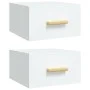 Mesitas de noche de pared 2 uds blanco 35x35x20 cm de vidaXL, Mesitas de noche - Ref: Foro24-812835, Precio: 55,91 €, Descuen...