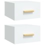 Wand-Nachttische 2 Stück weiß 35x35x20 cm von vidaXL, Nachttische - Ref: Foro24-812835, Preis: 56,88 €, Rabatt: %
