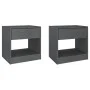 Bedside tables 2 pcs solid gray pine wood 40x31x40 cm by vidaXL, Nightstands - Ref: Foro24-808068, Price: 56,94 €, Discount: %